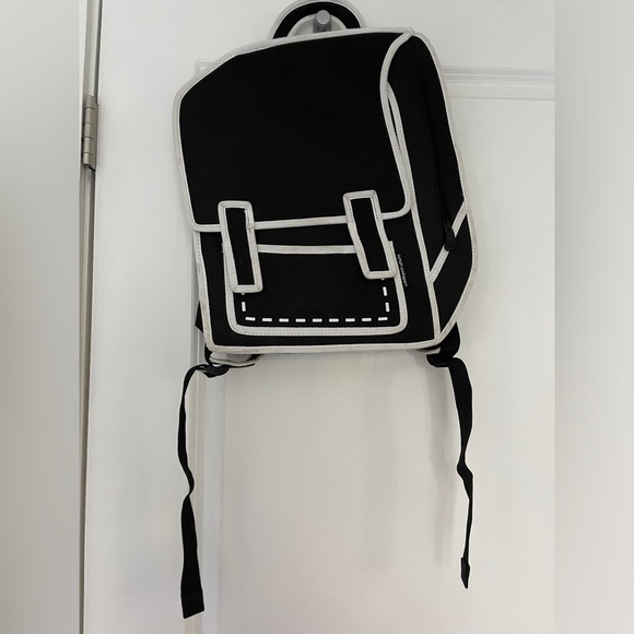 Authentic Jump from Paper Graffiti Spaceman Black Backpack - Picture 3 of 9